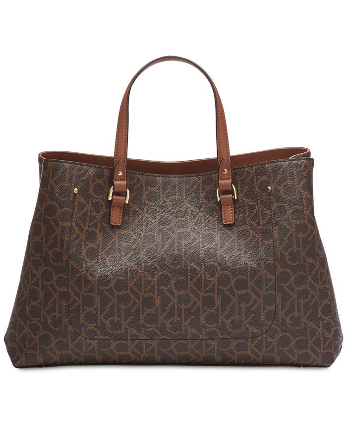 Calvin klein delancy leather satchel store