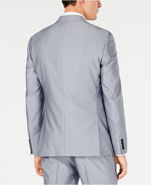Ryan Seacrest Distinction Men's Paisley Blazer Silver Size 44