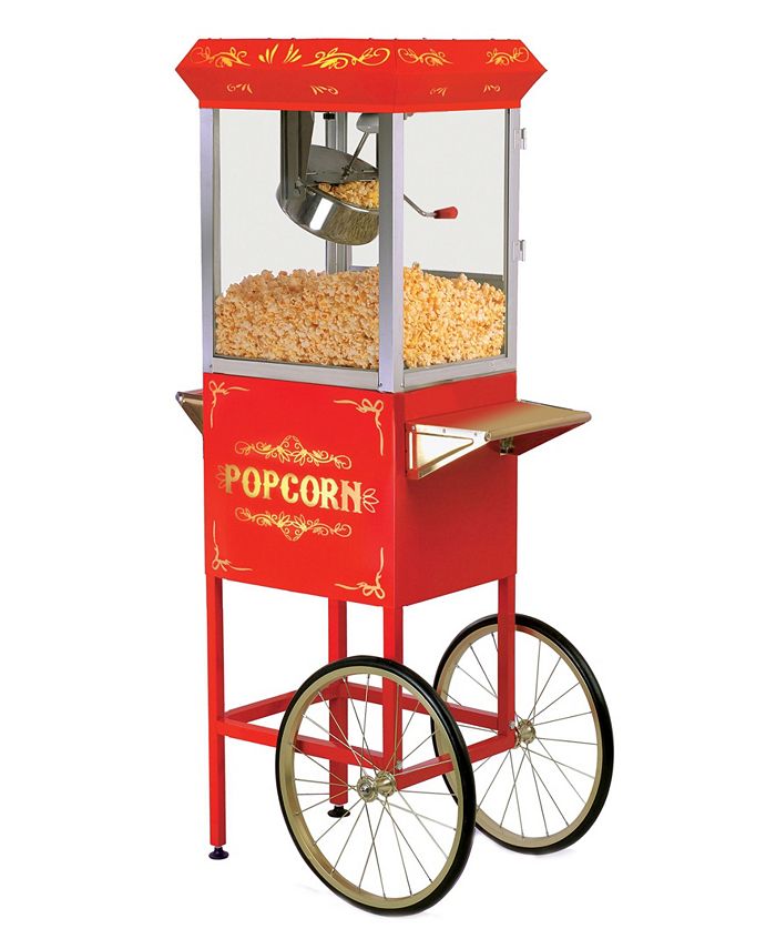 Elite Gourmet Elite Deluxe 8 Ounce Kettle Old Fashioned Popcorn Trolley -  Macy's