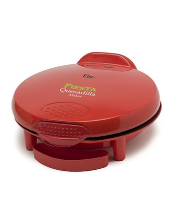 Elite Cuisine 11-inch Nonstick Mexican Taco Tuesday Quesadilla Maker,  Easy-Slice 6-Wedges, Grilled Cheese