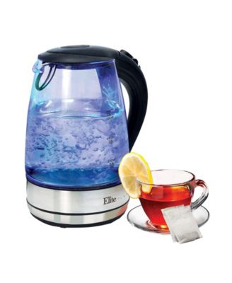 Elite Gourmet Elite Platinum 1.7L Cordless Glass Kettle
