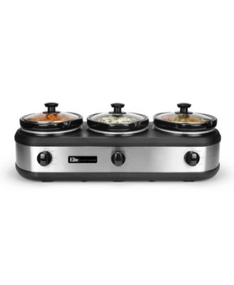 elite triple slow cooker