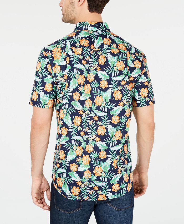 Club Room Men's Palaki Floral Graphic Shirt, Created for Macy's ...