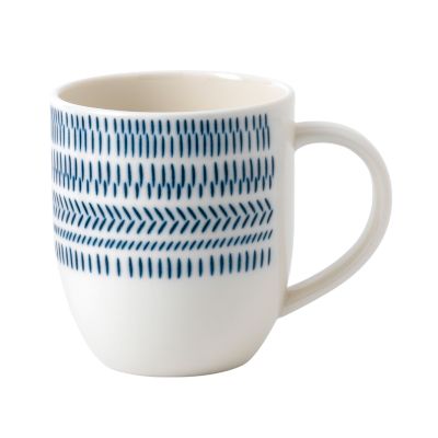 ED Ellen Degeneres - Cobalt Blue Chevron Mug 14 Oz