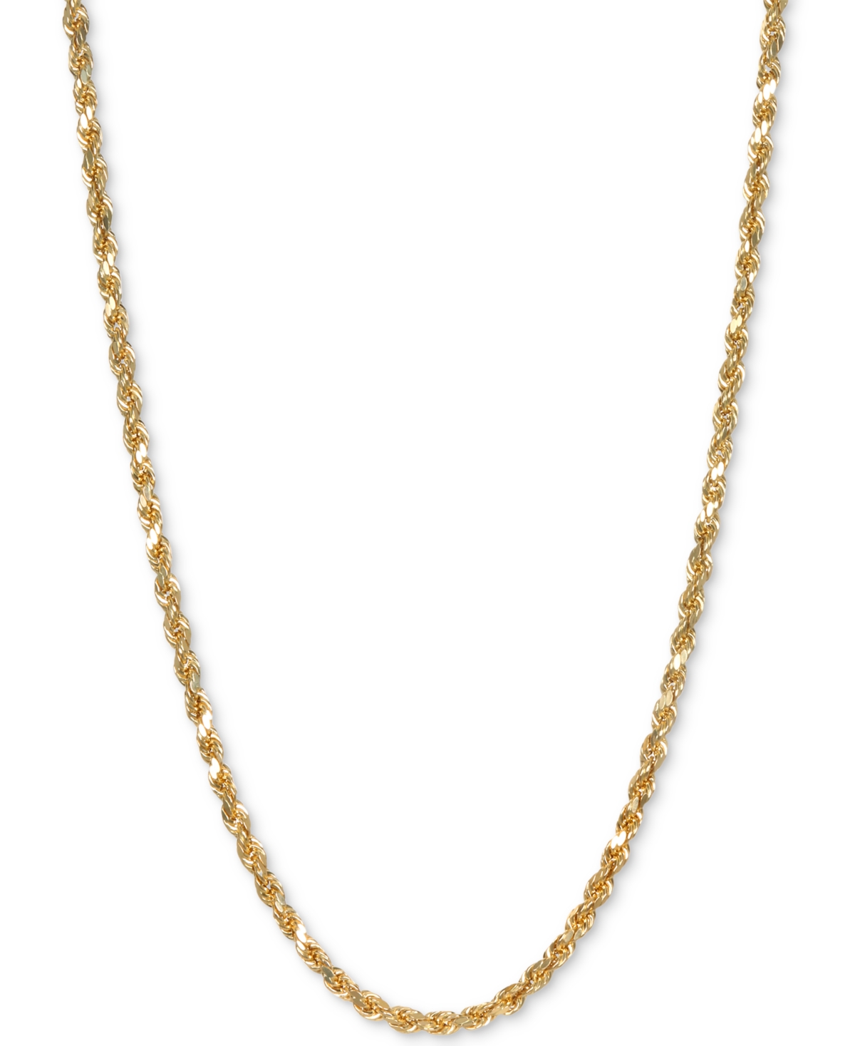 Rope 26" Chain Necklace in 14k Gold - Yellow Gold