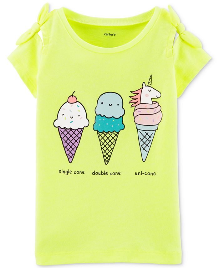 Carter's Little Girls Ice Cream Graphic Top - Macy's