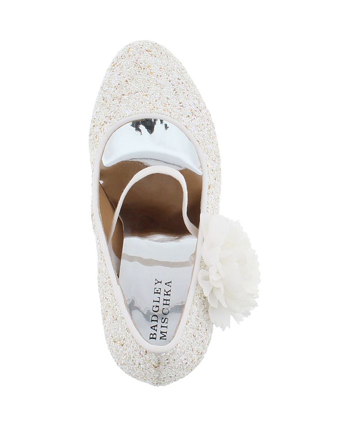 Badgley Mischka Little & Big Girls Kylie Flower Block Heel Macy's