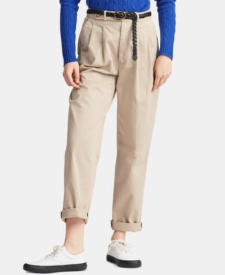 ralph lauren pleated chinos