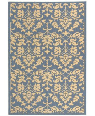 Courtyard Blue and Natural Area Rug Collection
