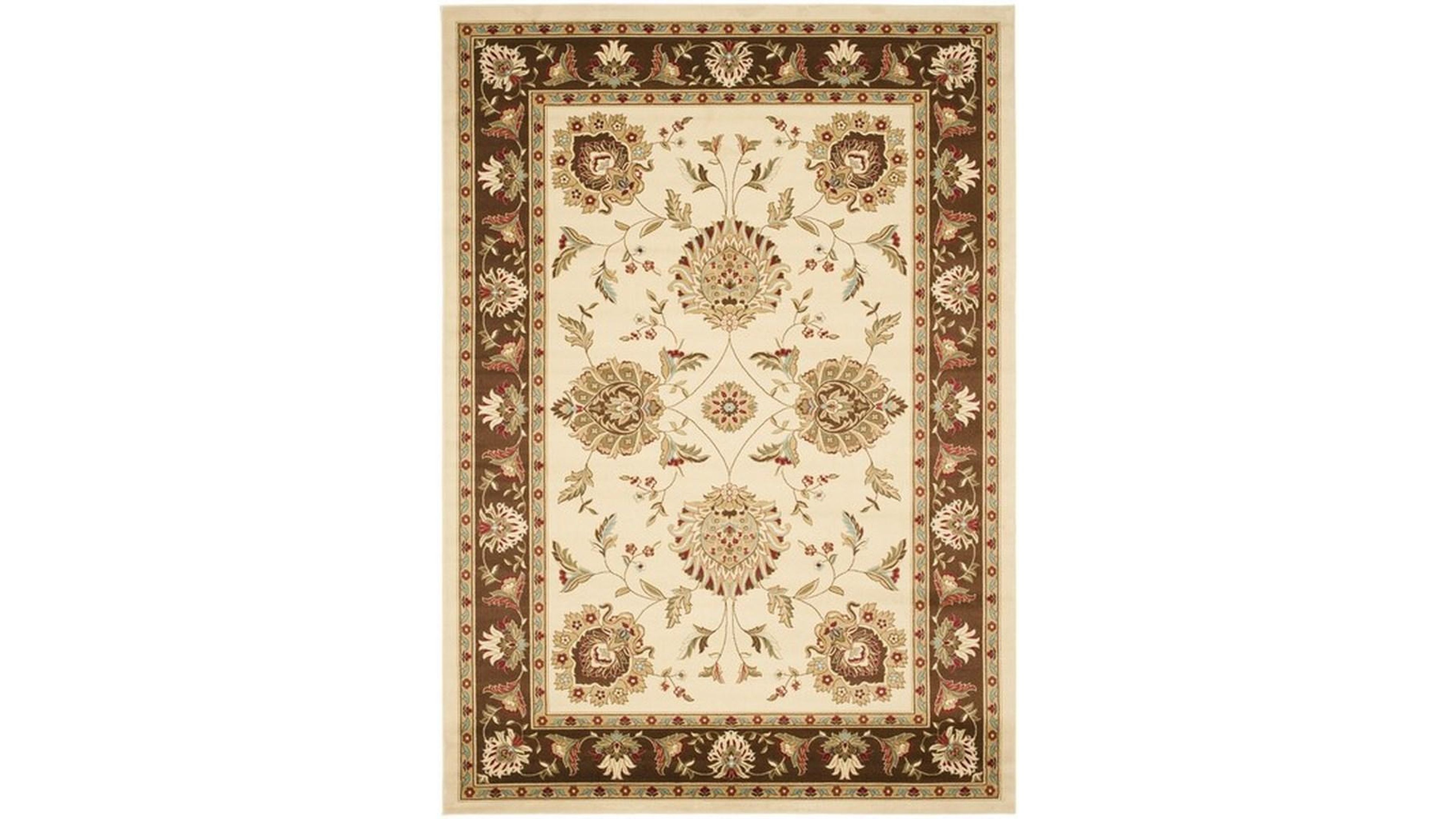Safavieh Lyndhurst LNH555 Ivory and Brown 8' x 11' Area Rug