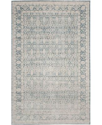 Archive Blue and Gray 6'7" x 9'2" Area Rug