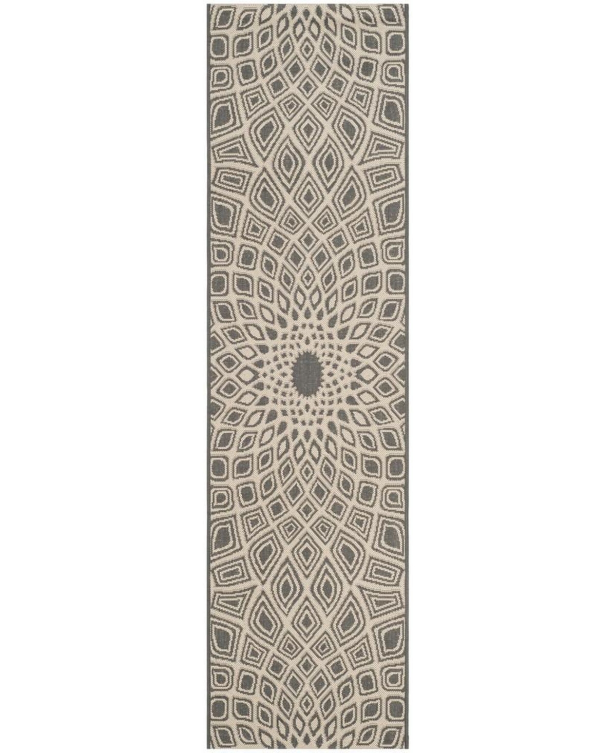 Safavieh Courtyard CY6616 Anthracite and Beige 2'3