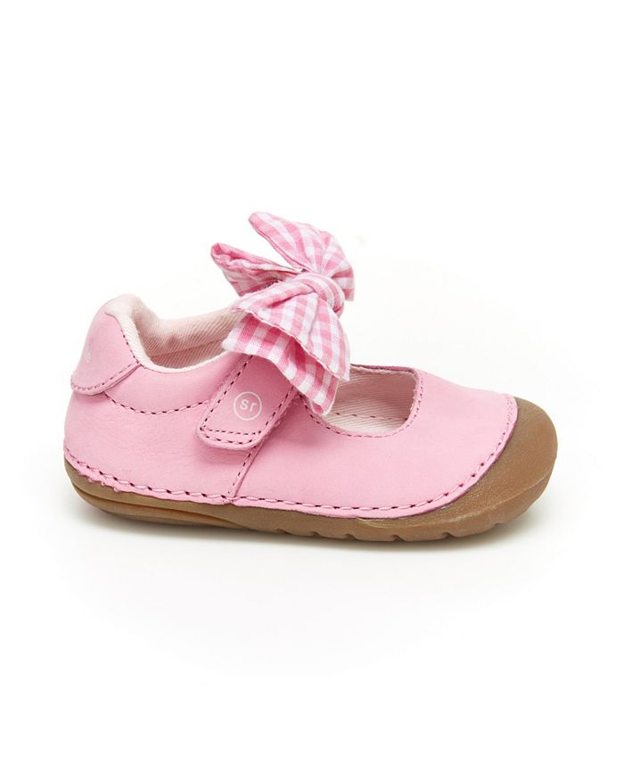 Stride Rite Baby-Mädchen Soft Motion™ Sneaker In Rosa – Mit Klettverschluss, Ortholite-Sohle, Maschinenwaschbar