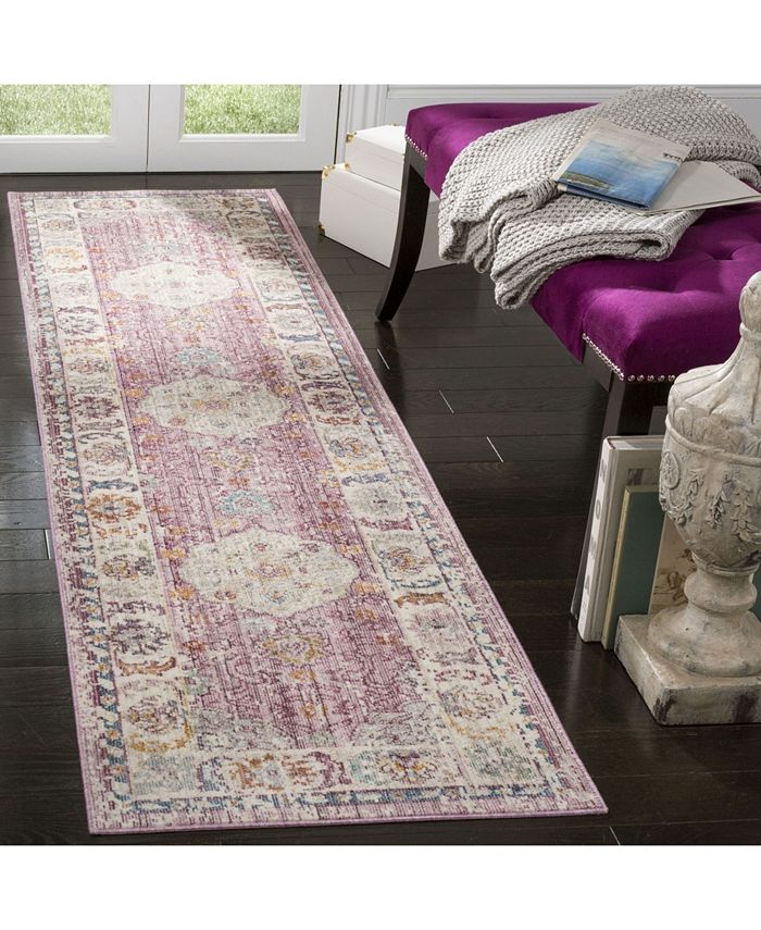 Safavieh Illusion Rose and Cream 2'3" x 8' Runner Area Rug Macy's