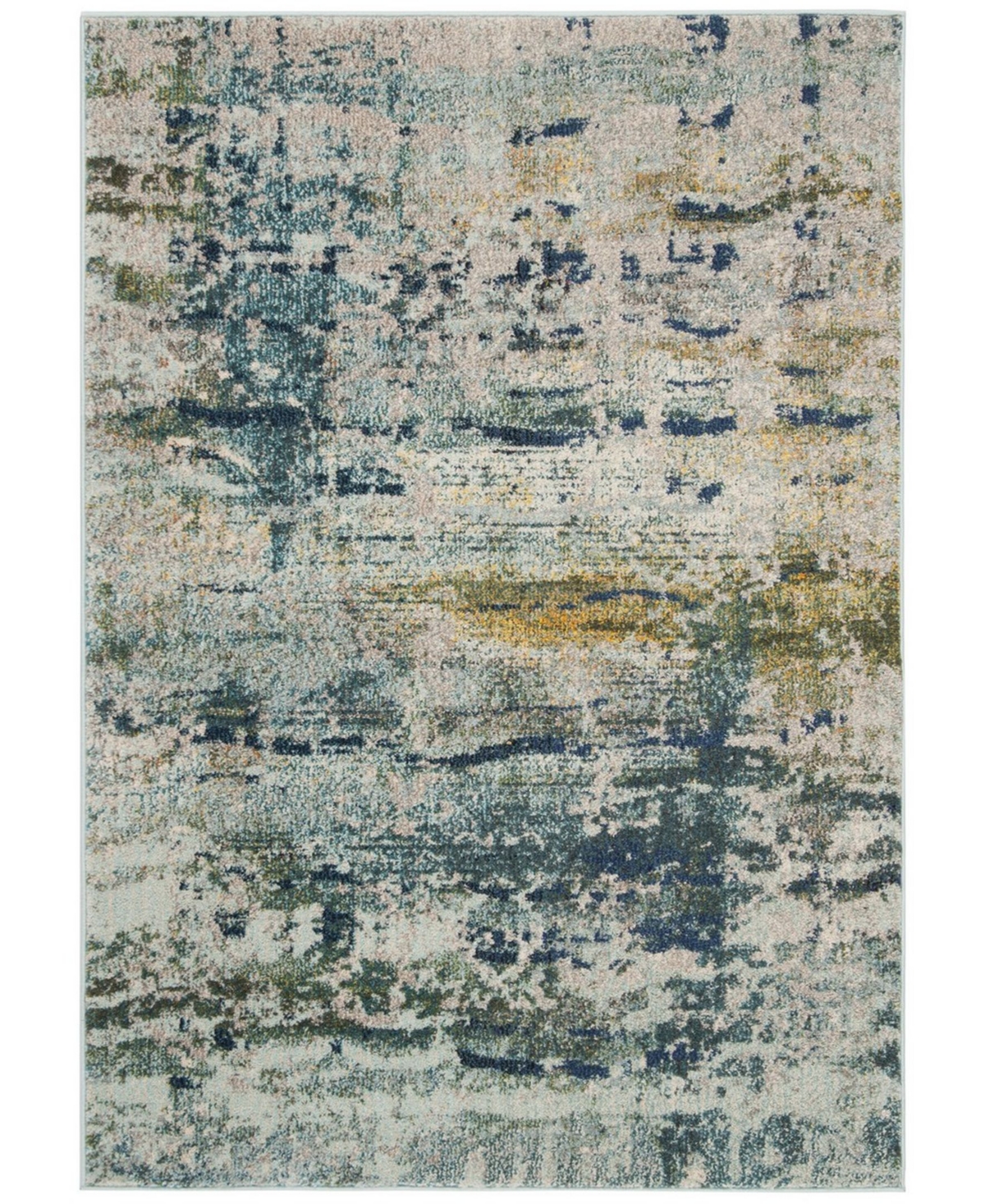 Safavieh Monaco MNC259and Gray Area Rug - Blue