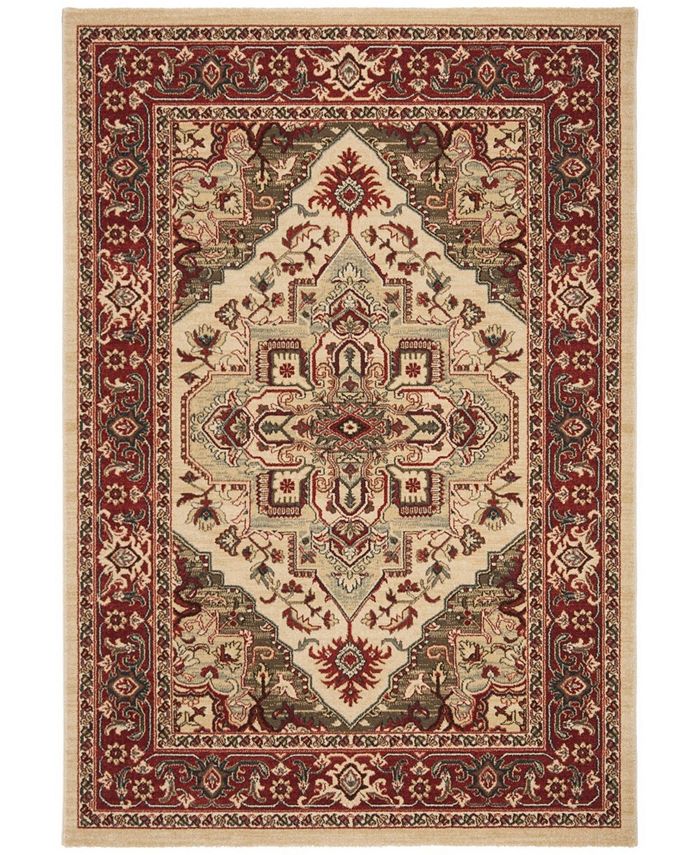 Safavieh Mahal Creme and Red 6'7" x 6'7" Square Area Rug Macy's