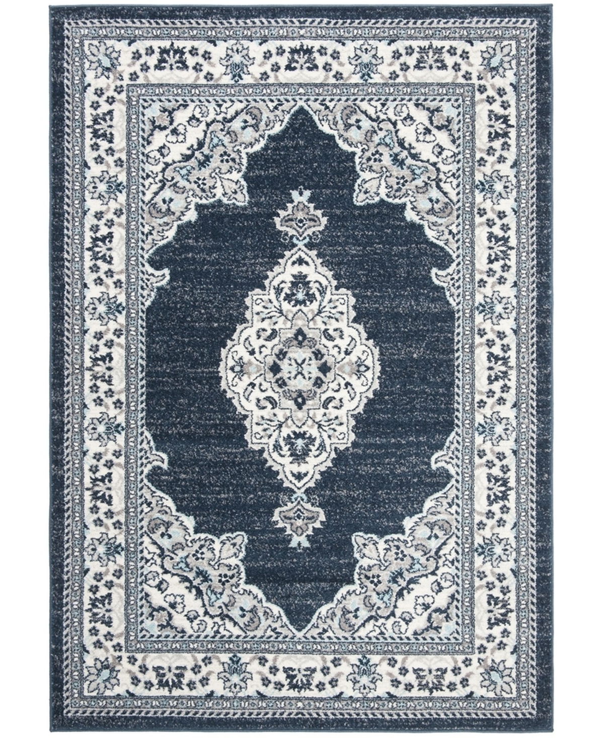 Safavieh Madison MAD506and Navy Area Rug - Cream