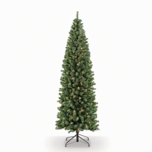Puleo International 7.5 Ft. Pre-lit Noble Fir Artificial Christmas Tree With 350 Clear Ul Listed Lights In Green