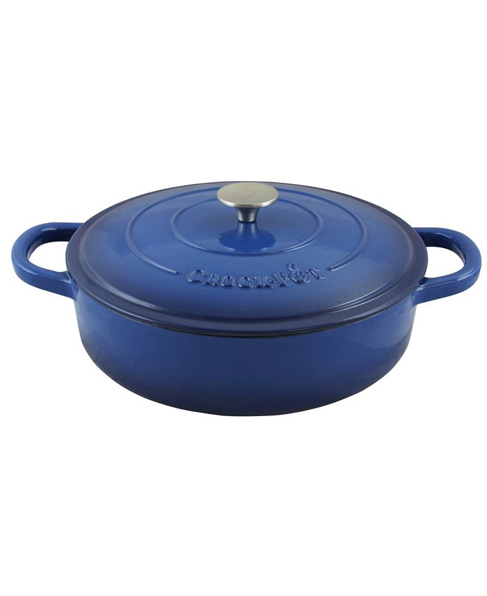 Crock Pot Artisan Enameled Cast Iron Round Skillet - On Sale - Bed