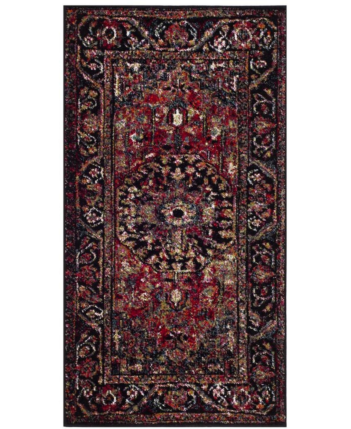Safavieh Vintage Hamadan VTH215and Multi Area Rug - Red