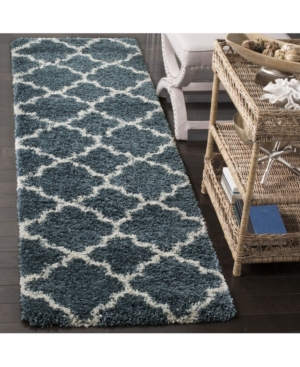 Shop Safavieh Hudson Slate Blue And Ivory 2 3 X 8 Runner Area Rug