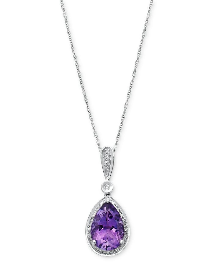 Macys amethyst shop necklace