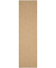 Courtyard Natural and Cream 2'3" x 8' Sisal Weave Runner Area Rug
