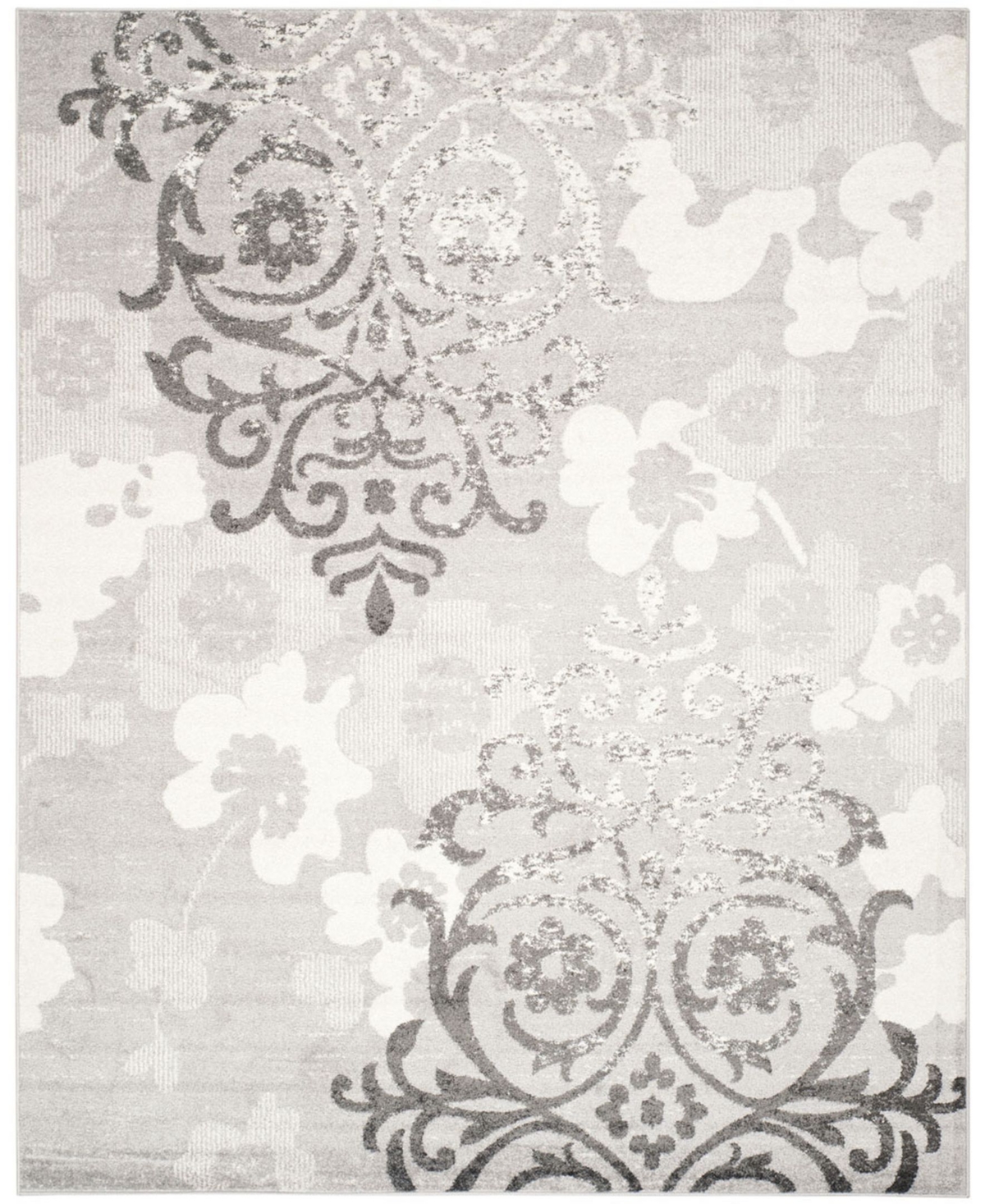 Safavieh Adirondack Silver and Ivory 8' x 10' Area Rug - Silver