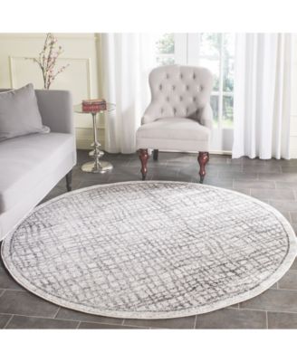 Safavieh Adirondack Silver And Ivory 6' X 6' Round Area Rug - Macy's