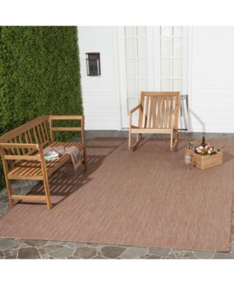Courtyard CY8022 Red and Beige 8' x 11' Outdoor Area Rug