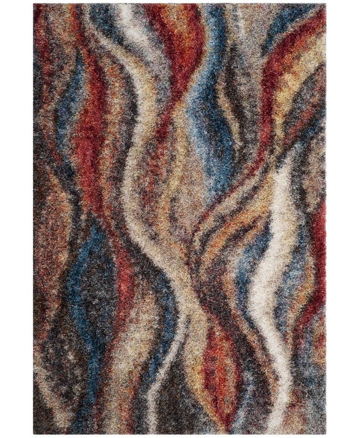 Safavieh Gypsy Rust and Blue 5'1in x 7'6in Area Rug - Rust