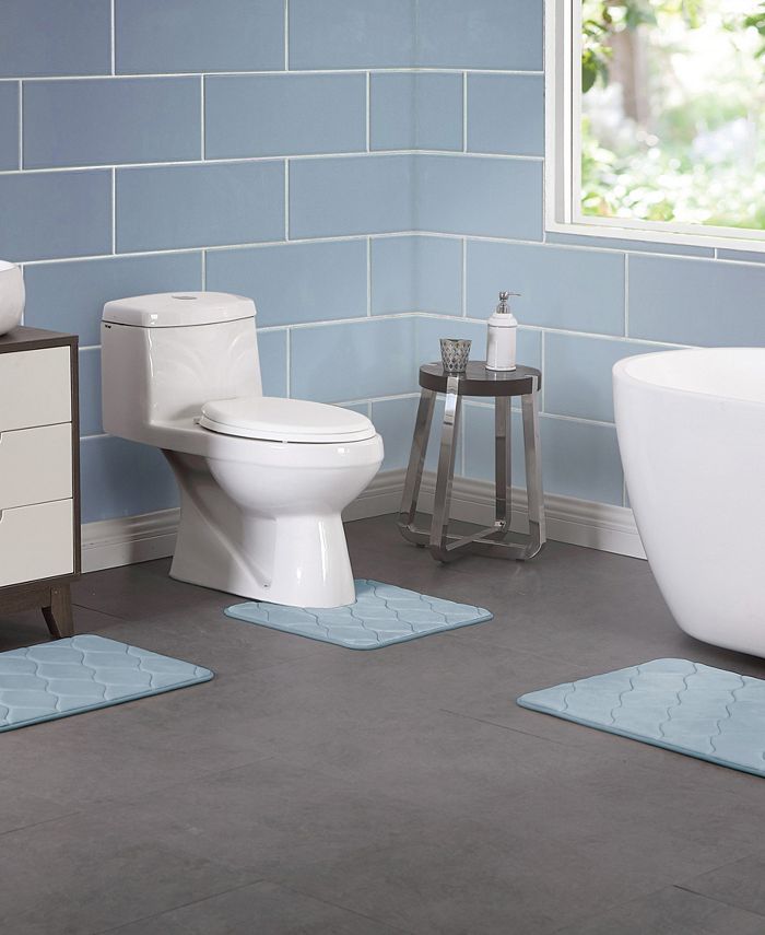 VCNY Home Memory Foam 3Pc. Bath Rug Set Macy's