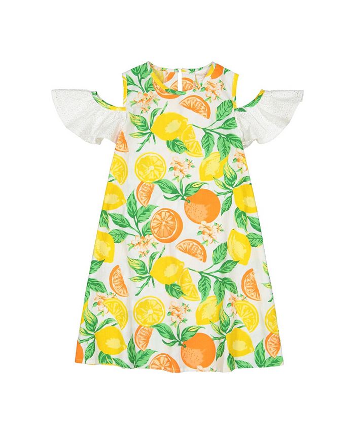 Masala Baby Girls Layla Dress Citrus Blossom - Macy's
