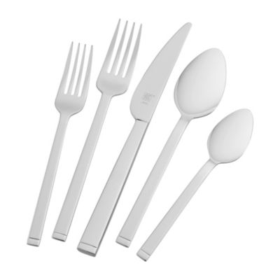 Zwilling Squared 45-PC 18/10 Stainless Steel Flatware Set, Service for 8