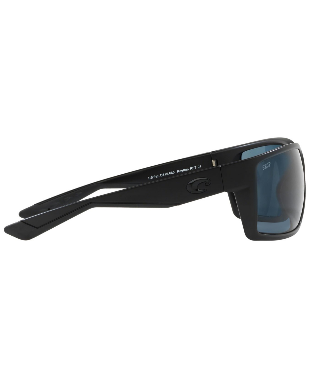 Shop Costa Del Mar Polarized Sunglasses, Reefton 64 In Black Black,grey