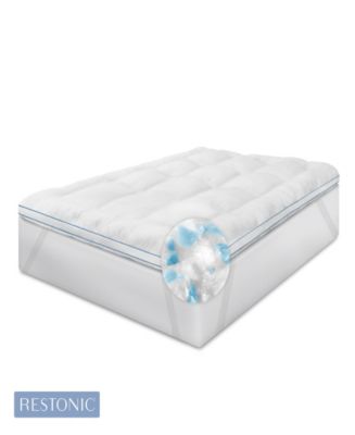 Restonic 3" Memory Fiber/Memory Foam Hybrid Queen Mattress Topper
