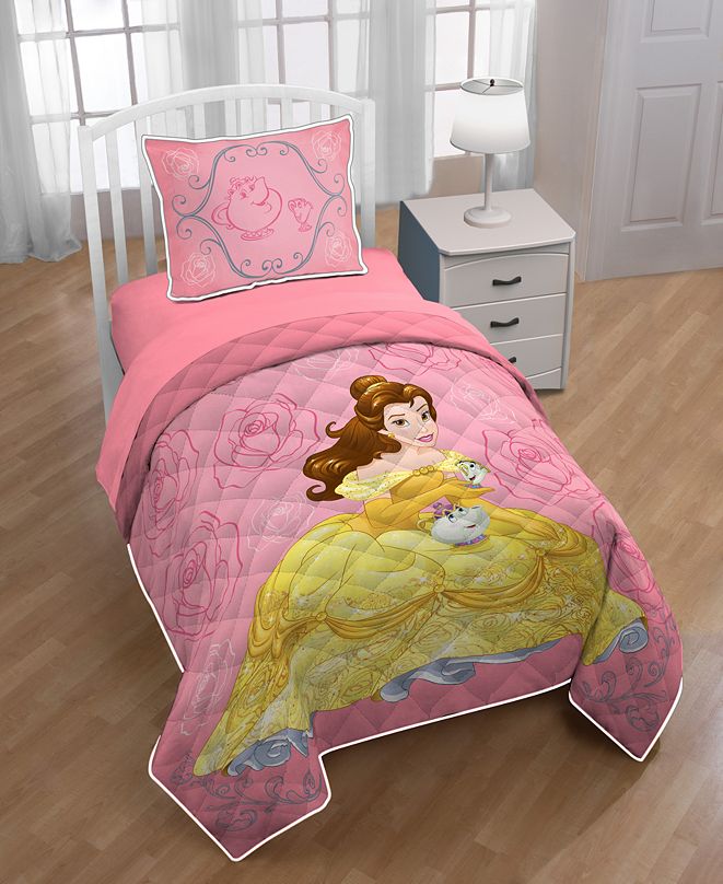 Disney Y Beauty And The Beast Belle Twin Full Quilt With Sham Reviews Quilts Bedspreads Bed Bath Macy S