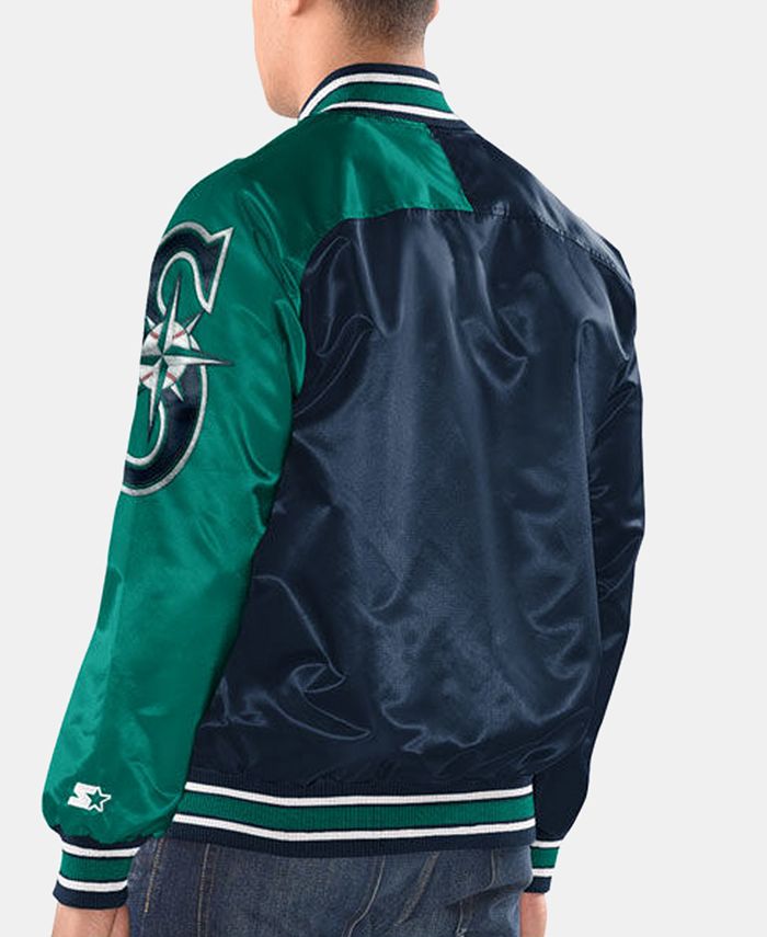 Starter Men's Seattle Mariners Dugout Starter Satin Jacket Macy's