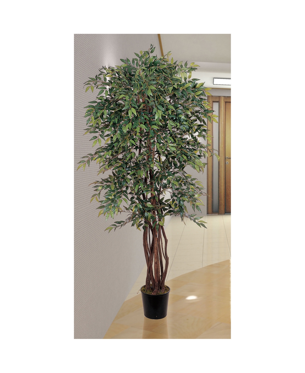 NEARLY NATURAL 6' SMILAX FAUX SILK TREE 