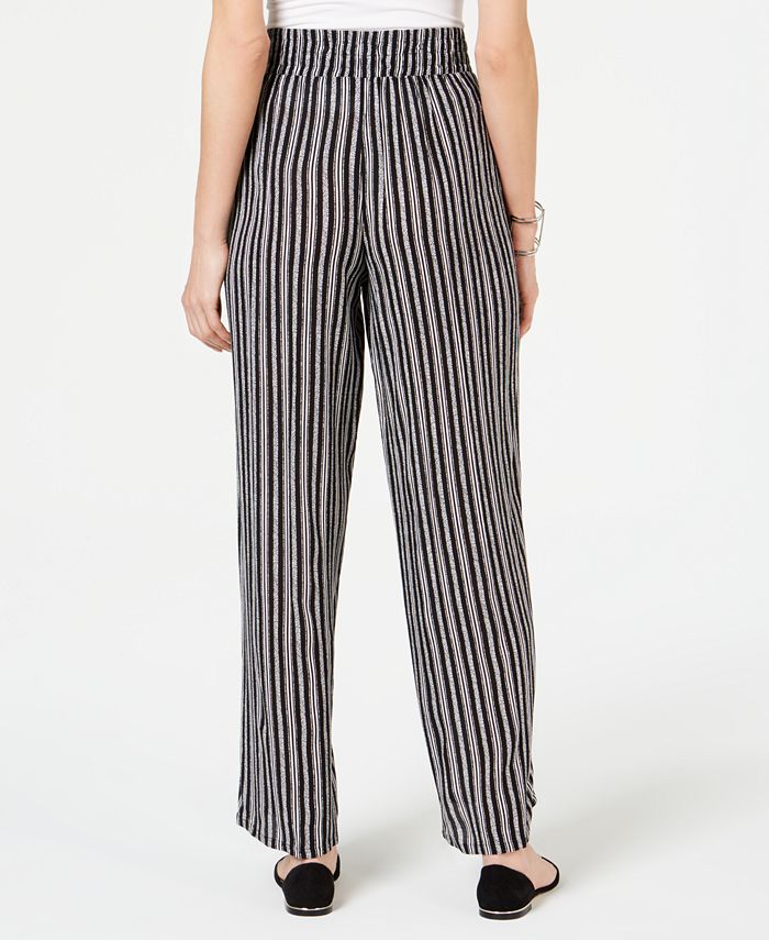 JM Collection Petite Striped Wide-Leg Pants, Created for Macy's - Macy's