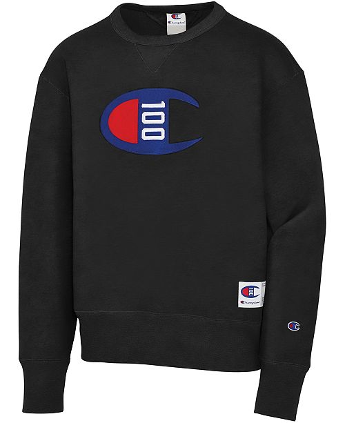Champion Men S Century Logo Sweatshirt Reviews Hoodies Sweatshirts Men Macy S
