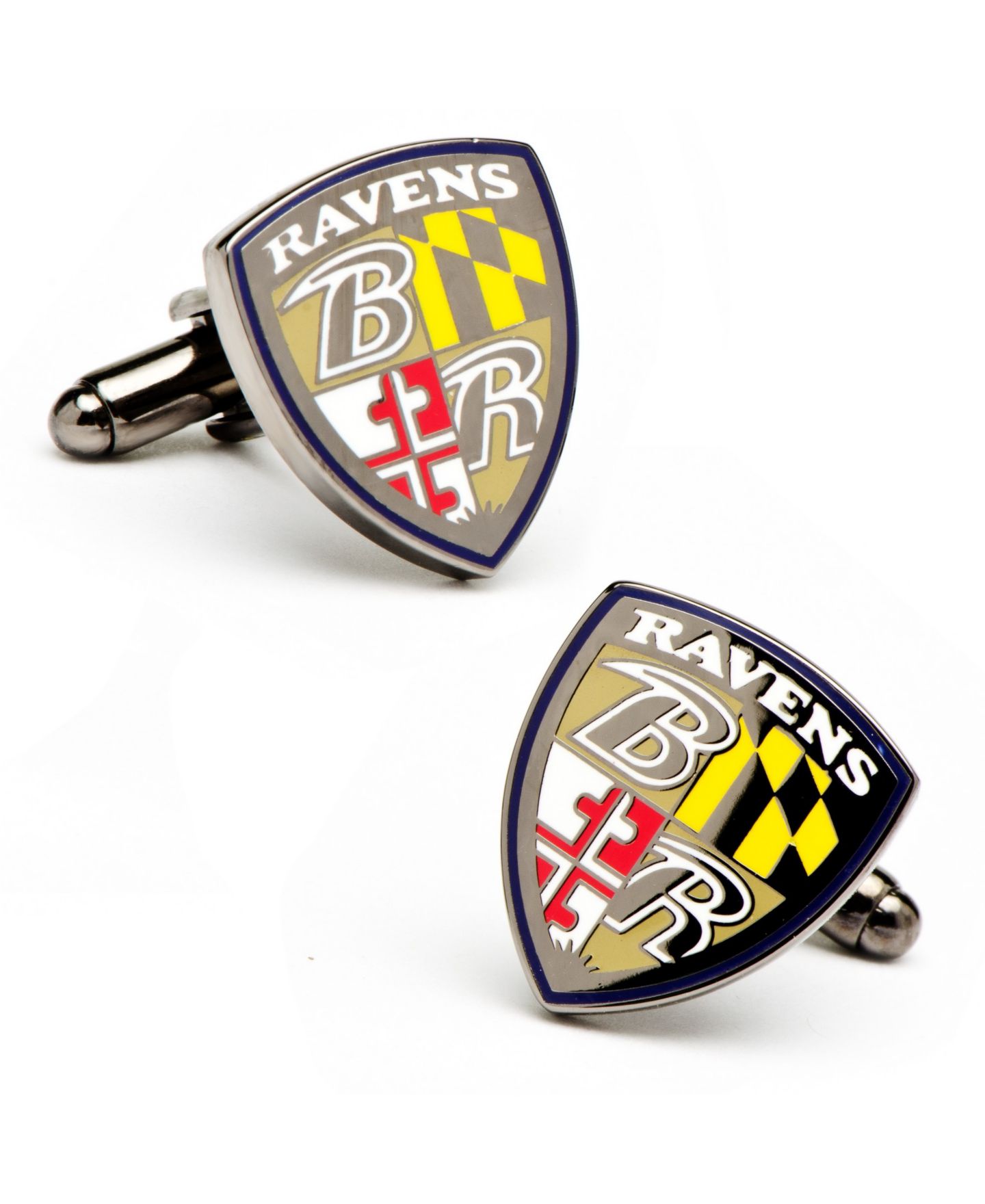 Мужские запонки Cufflinks Inc. Baltimore Ravens Cufflinks — фото 1