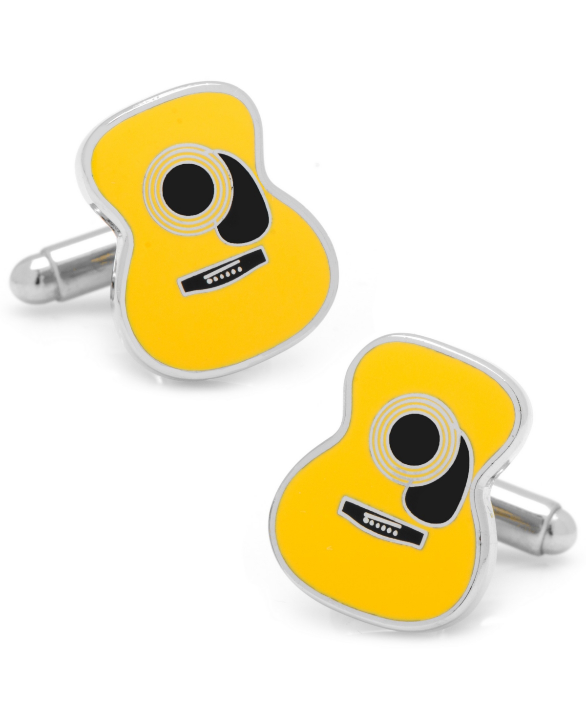 Guitar Cufflinks - Yellow