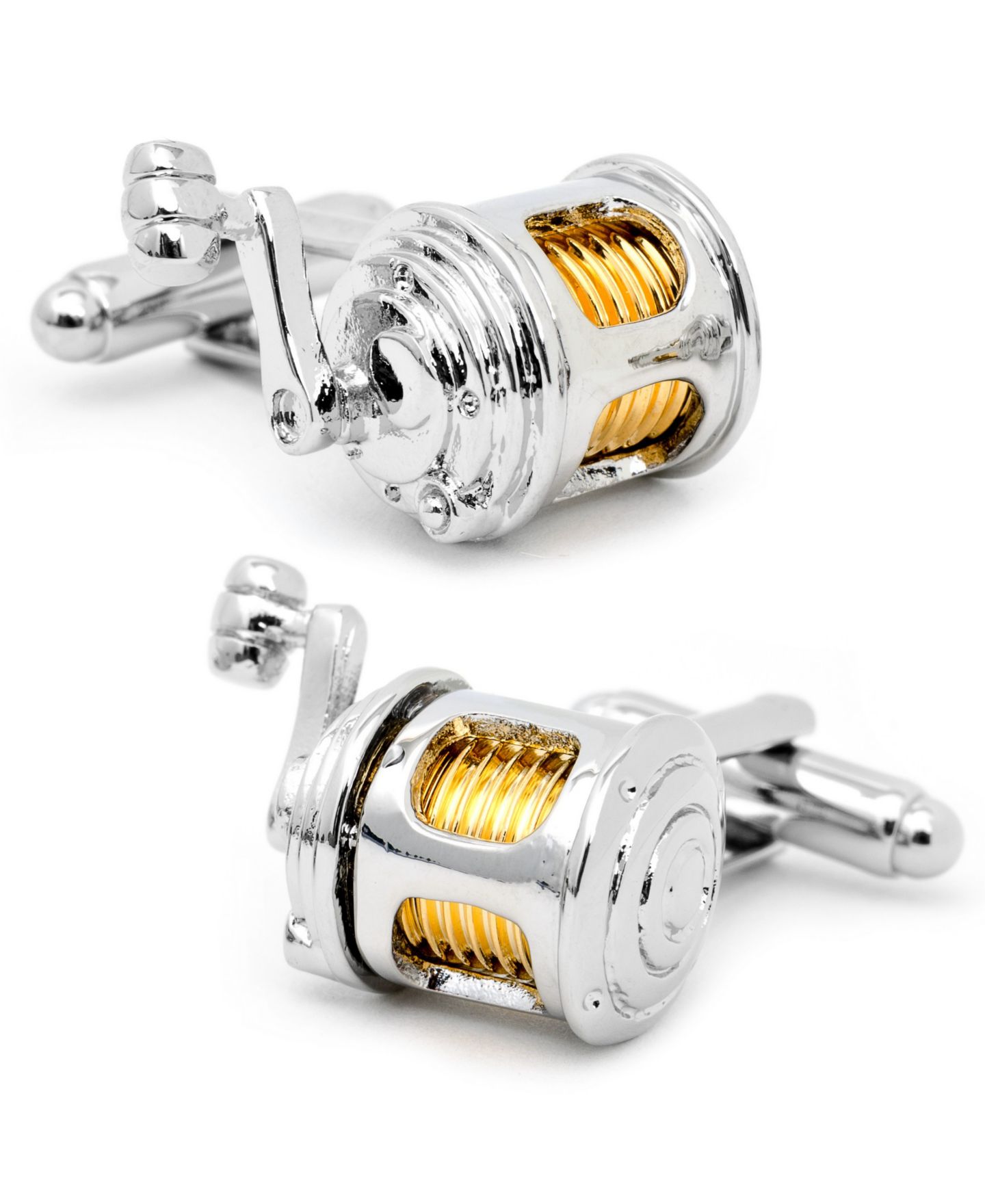 Мужские запонки Cufflinks Inc. Fishing Reel Cufflinks — фото 1