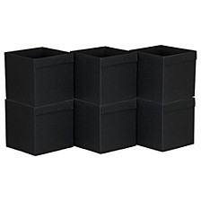 Set of 6 Lip Pull Collapsible Fabric Cube