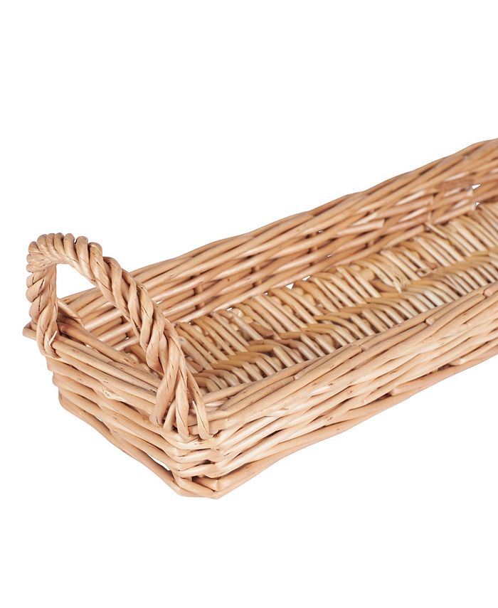 Household Essentials Long Wicker Bread Basket Macy's