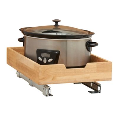 Glidez  Wood 1-Tier Sliding Cabinet Organizer