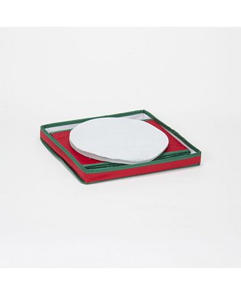Household Essentials - Holiday China Dinner Plate Storage Box