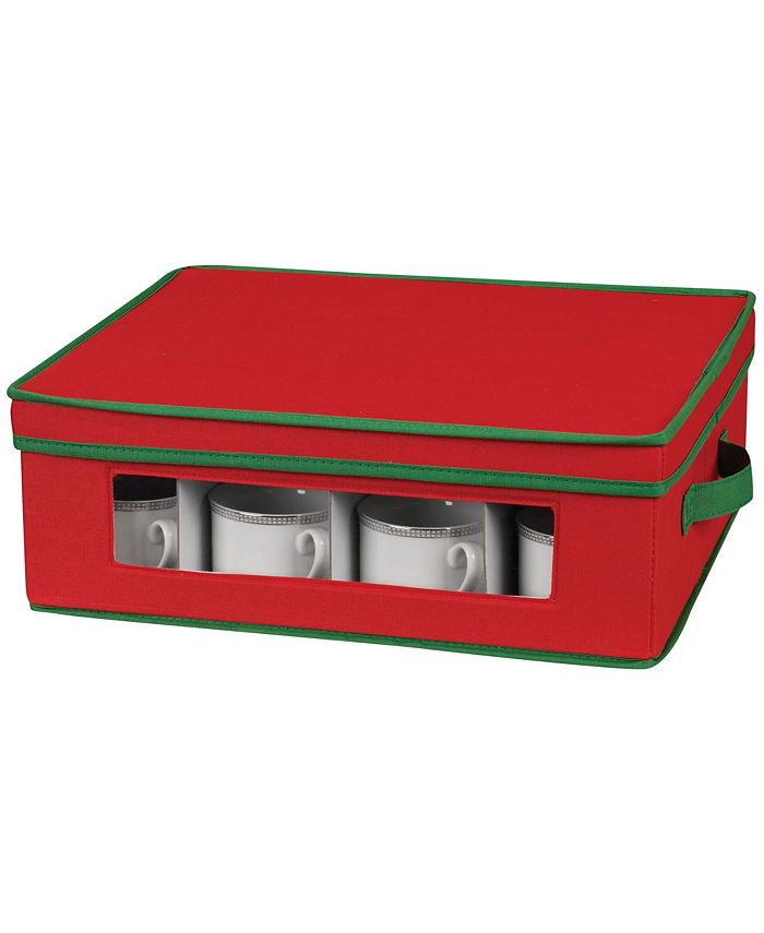 Household Essentials Holiday China Cup Storage Box Macy's
