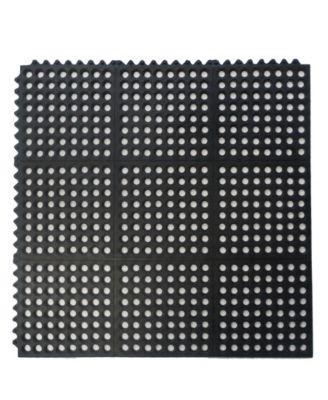 Home & More - Interlocking Flooring System 36" x 36" Rubber Doormat